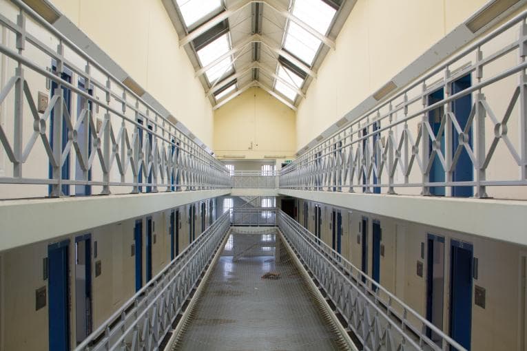 Inside of a UK prison