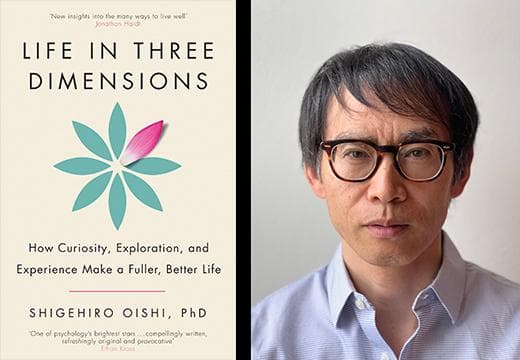 Shigehiro Oishi and his book, Life in Three Dimensions